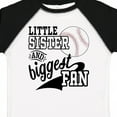thumbnail image 4 of Inktastic Little Sister and Biggest Baseball Fan Girls Toddler T-Shirt, 4 of 5