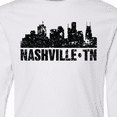thumbnail image 4 of Inktastic Nashville Skyline Grunge Long Sleeve Youth T-Shirt, 4 of 5