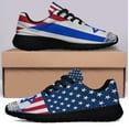 thumbnail image 3 of We Stnd With Israel American flag Shoes Sneakers Black Size 9.5, 3 of 7