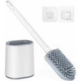 thumbnail image 2 of Escobilla de baño de silicona, escobilla de baño colgante, escobilla de baño flexible suave, escobilla de baño montada en la pared con soporte, secado rápido, mango largo extraíble, limpieza profunda, 2 of 5