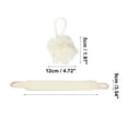 thumbnail image 4 of Unique Bargains Bath Brush Set with Exfoliating Features for Shower 1.97"x4.72" Beige, 4 of 6