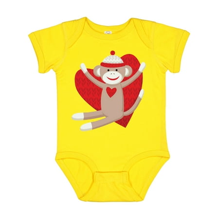 

Inktastic Hug Sock Monkey Gift Baby Boy or Baby Girl Bodysuit