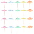 thumbnail image 4 of TEHAUX 50Pcs Cocktail Parasol Picks Mini Paper Umbrellas for Pool Party Paper and Wood, 4 of 8