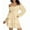 C-Beige209, variant on DHFJKG Off The Shoulder Dresses For Women Long Sleeve 3 Layeres Party Mini Dress Solid Color Fashion Carnival Party Clubwear Versatile Dresses