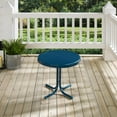thumbnail image 6 of Coastal Outdoor Side Table - Metal Patio End Table - Navy Blue - 22" Round - Durable & Stylish, 6 of 8