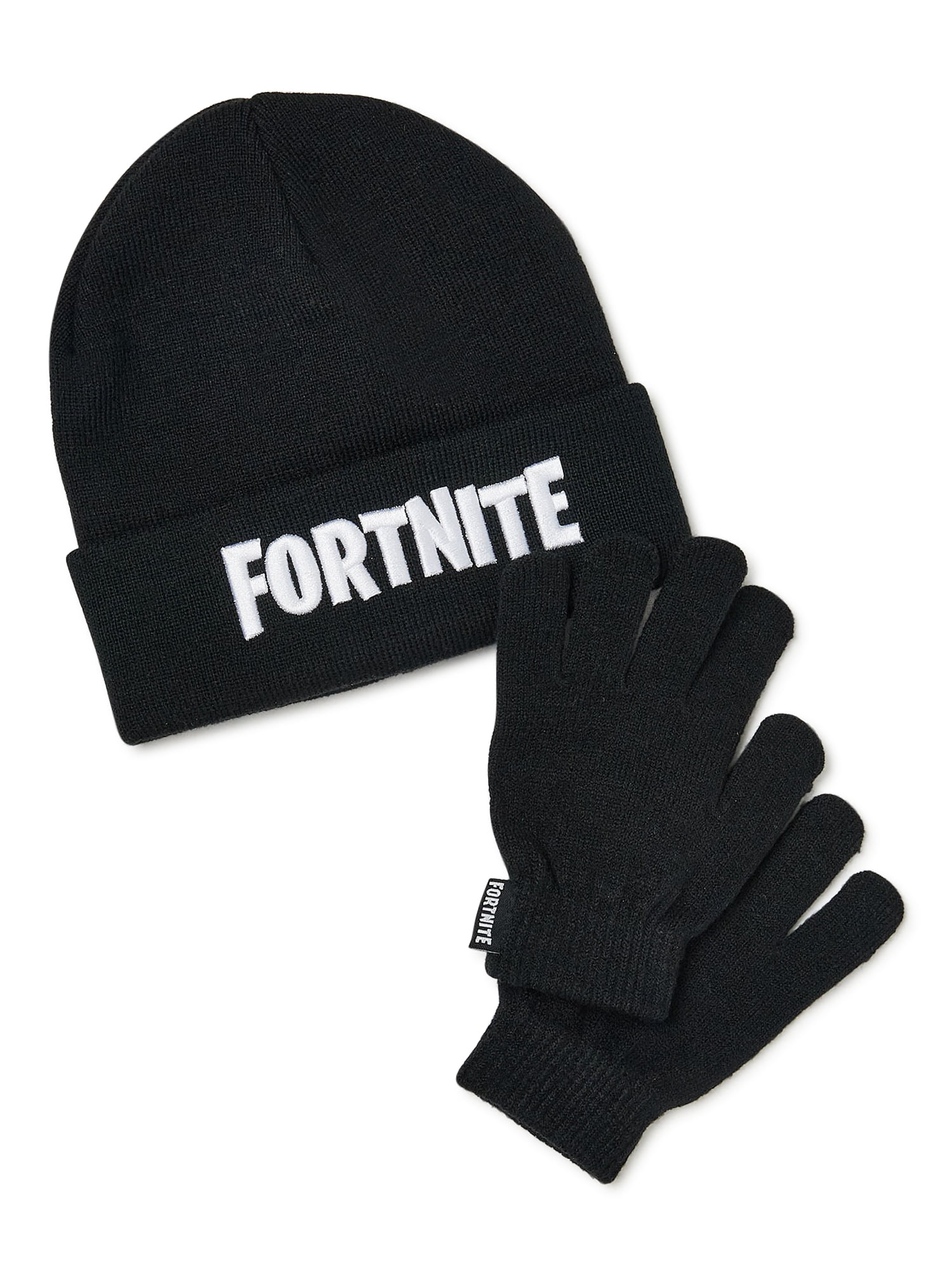 Epic Games Fortnite 2pc Youth Kids Beanie Winter Hat & Glove Set New