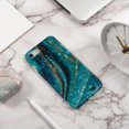 thumbnail image 6 of Marble Shell Case For iPhone SE 2020, Glossy Skin Gold Foil Soft TPU IMD Cover For Teen Girls Women Blue Green, by Insten, 6 of 10