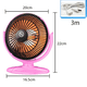 thumbnail image 2 of Mini ventilador de circulación de aire retro personal clásico Adepaton  CPB-YY51-2, 2 of 5