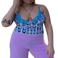 thumbnail image 1 of Women Lace Velvet Camisole Thin Straps Bodycon Camis Tops, 1 of 5