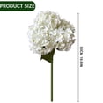 thumbnail image 3 of 5 Heads Artificial Hydrangea Bouquet, Faux Flower Arrangement For Table Centerpiece Home Party Decor, 3 of 9