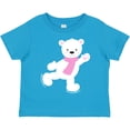 thumbnail image 3 of Inktastic Polar Bear, White Bear, Ice Skating Bear, Scarf Boys or Girls Toddler T-Shirt, 3 of 5