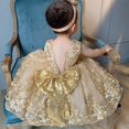 thumbnail image 4 of Vestido CMMCHAAH para Niñas Pequeñas con Encaje y Moño para Navidad, 4 of 4
