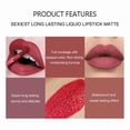thumbnail image 4 of 12 Color Matte Mouth Red Lip Glaze Handaiyan Long-lasting No, 4 of 5