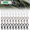 thumbnail image 2 of Reali 10/40pcs Mini Carabiner Spring Snap Hook Clips Backpack Paracord Clasps Keychain, 2 of 8