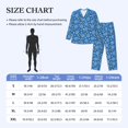 thumbnail image 4 of Naloa Tennis Men’s Pajamas Set - Long Sleeve Button Down Sleep Shirt and Pajama Bottoms Sleepwear Set-Medium, 4 of 7