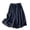 Navy, variant on Loose Wide Leg Capri Shorts High Waist Summer Casual Flowy Cropped Pants Soft Lightweight Beach Short Leather Shorts for Women, Size L