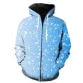 thumbnail image 1 of Sudadera con capucha y cremallera para hombre, con estampado de copos de nieve de invierno, divertida, 3D, informal, de gran tamaño, unisex, de manga larga, estilo hip hop, primavera y otoño, 1 of 6
