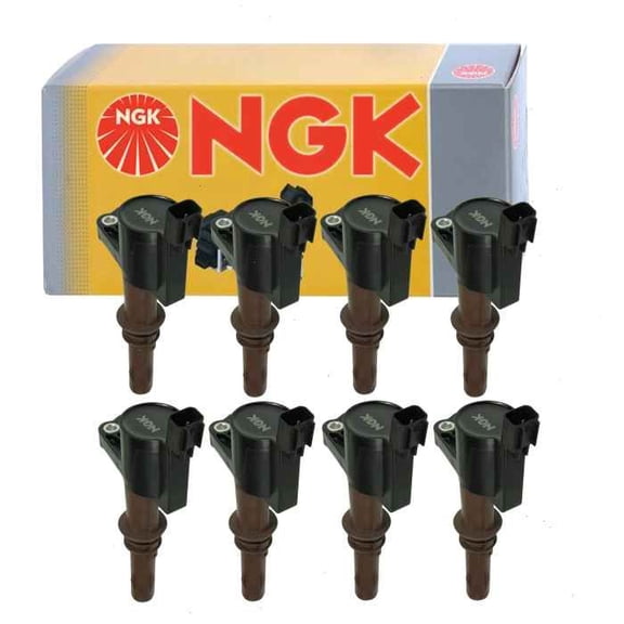 8 pc NGK Ignition Coils compatible with Ford Mustang 4.6L V8 2008-2010