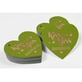 thumbnail image 4 of Inkdotpot 100 Pack Kiss The Miss Goodbye Bridal Shower Favor Paper Tag Craft Real Rose Gold Foil Hang Tag, 4 of 6