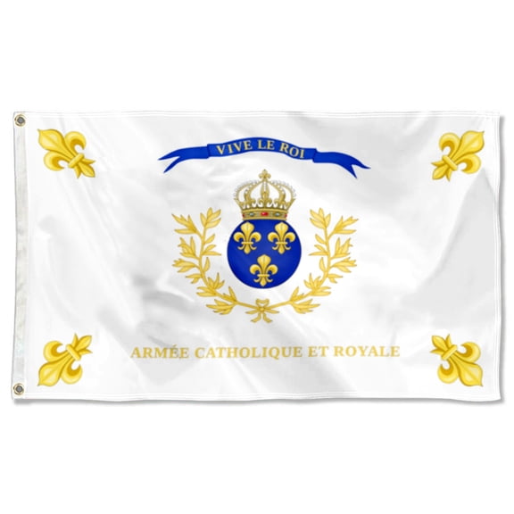 Catholic and Royal French Army Flags Polyester 3x5 FT banner
