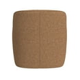 thumbnail image 4 of Kopi Swivel Accent Club Chair- Light Tan Brown Boucle- Curved Backrest, 4 of 5