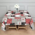 thumbnail image 3 of Pioneer Flower Floral Print Pattern Square Tablecloth, Waterproof Wipeable Spillproof Washable Table Cover for Home Kitchen Party and Daily Decor 60"x60", 3 of 6