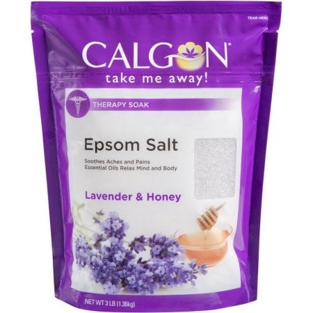 Calgon Lavender and Honey Soothing and Relaxing Epsom Salts Soak, 3 lbs