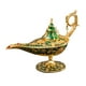 thumbnail image 1 of Naiovety Adornos Aladdin Magic Genie Lámpara Artesanía Decoración de Regalo Coleccionable Metal europeo Accesorio antiguo Decoración del hogar Verde, 1 of 6