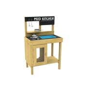 Open Box TP Toys Mud Kitchen Jr Cook with Pots and Pans. Natural Wood. Ages 3-8