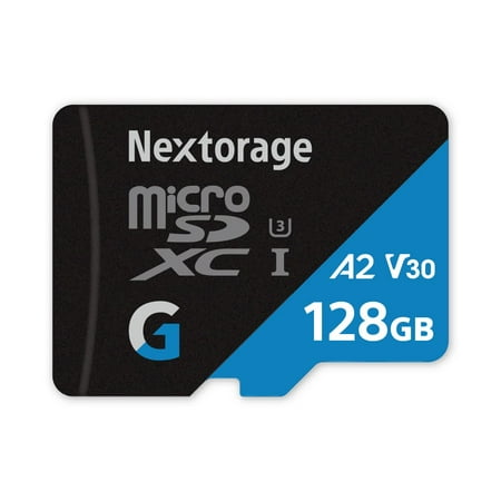Nextorage Japon 128 Go A2 V30 cL10 Carte micro SD microSDXc Carte