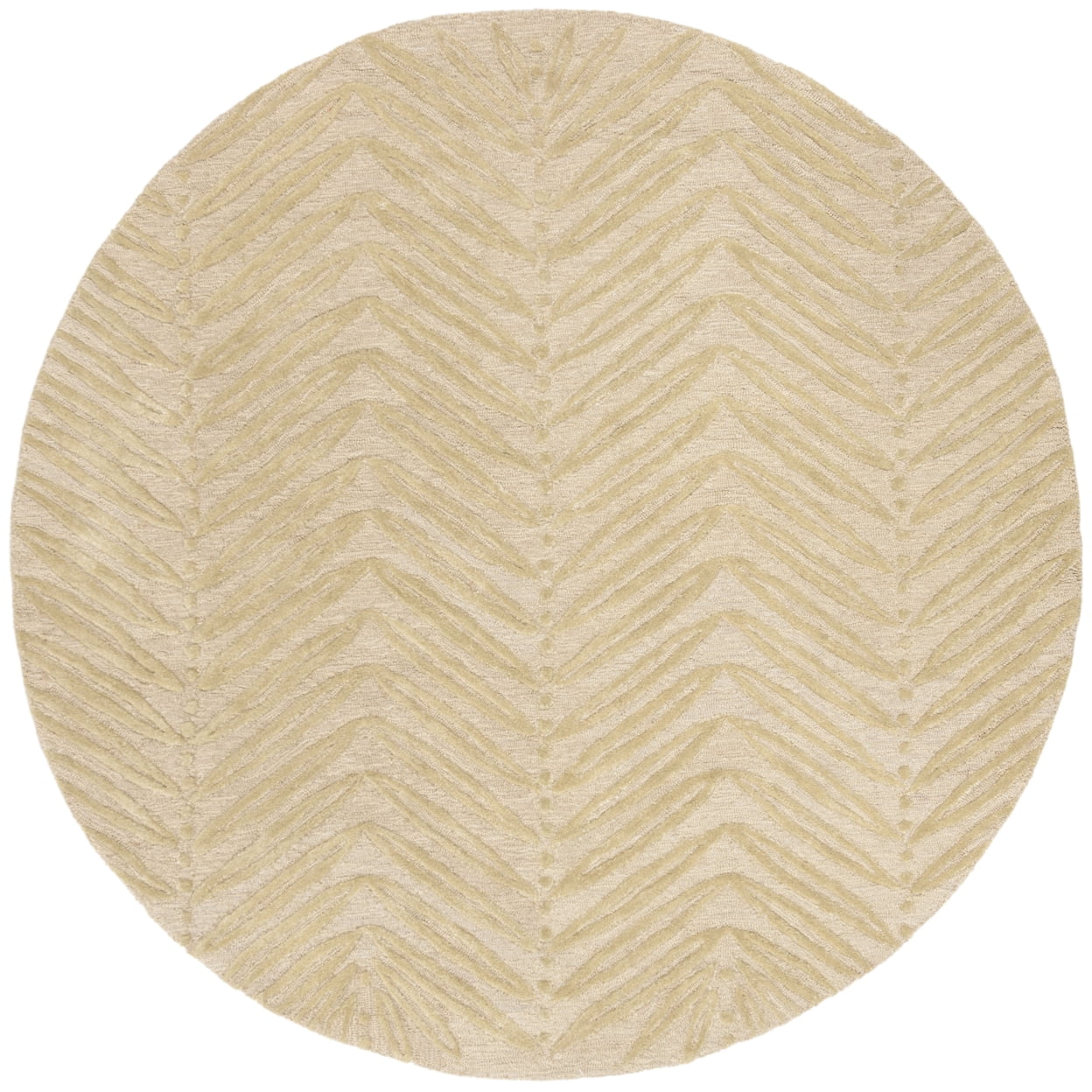 SAFAVIEH Martha Stewart Urban Chevron Floral Area Rug, Oolong Tea Green, 4' x 6'