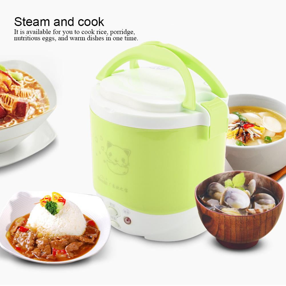 OTVIAP 12V 100W 1L Electric Portable Multifunctional Rice Cooker Food