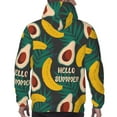 thumbnail image 7 of Wukai Banana And Avocado Print Men Hoodies Fleece Sweatshirts Long Sleeve Sweaters Pullover Fall Outfits Winter Clothes-Medium, 7 of 7