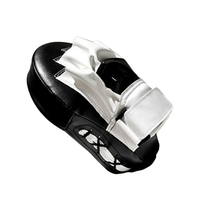 facefd Tapis de Boxe Courbé MMA Focus Mitaines Muay Thai Noir Blanc