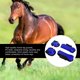thumbnail image 2 of 4 Piezas Protectores de Patas de Caballo Botas de Pata Delantera y Trasera de Caballo Botas de tendón para Montar Botas de Pony amortiguadoras Competencia de Salto (L-Azul) ER, 2 of 5