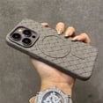 thumbnail image 2 of For Magsafe Magnetic Wireless Charging Case For iPhone 15 14 12 13 Pro Max 11 Cooling Breathable Woven Grid Soft Silicone Cover, 2 of 7