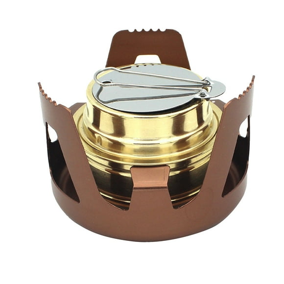Portable Backpacking Stove for Outdoor Camping Hiking with Windproof Burner Efficient Lightweight Camping Stove System for Picnics and Adventures Includes Extinguisher Cap and Stable Support