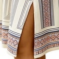 thumbnail image 5 of Mifsaly Boho Dresses for Women Plus Size Scoop Neck Short Sleeve Summer Dress Side Split Geometric Print Lightweight Beach Vacation Sundresses XL, 5 of 6