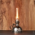 thumbnail image 6 of Kings County Tools 9” Oil Lamp with Nickel Body and Glass Chimney - Extra-Bright Hurricane Lantern, 6 of 6