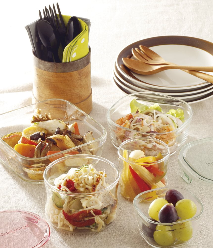 iwaki Heat Resistant Glass Salad Spinner