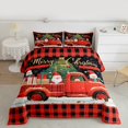 thumbnail image 2 of Manfei Rustic Red Truck Bedding Comforter Set, Christmas Santa Claus Twin Comforter Sets, Teen Boy Girl Kid Reversible Bedding Set, Lightweight Room Decor, 2-Piece, 2 of 8