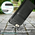 thumbnail image 6 of Allytech iPhone SE 2022 Wallet Case, iPhone SE 2020 Case, iPhone 8 7 Case, Slim PU Leather Cards Slots Full Protection Shockproof Wallet Case Cover for Apple iPhone SE 3 / iPhone 8/7 - Black, 6 of 6