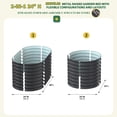 thumbnail image 4 of VEIKOUS 24"H Modular Metal Garden Bed, Many-in-1 Modular Galvanized Planter Box 4x2x2 ft, Gray, 4 of 12