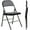 Dark Black, variant on CONCETTA 2 Pack Folding Chair, Indoor Outdoor Portable Stackable Commercial Leather Padded Seat for Home, Office, Party, Black