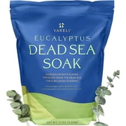 Yareli Dead Sea Bath & Foot Soak, Eucalyptus Magnesium Bath Salt Flakes, Stronger Alternative to Epsom Salt 5lbs