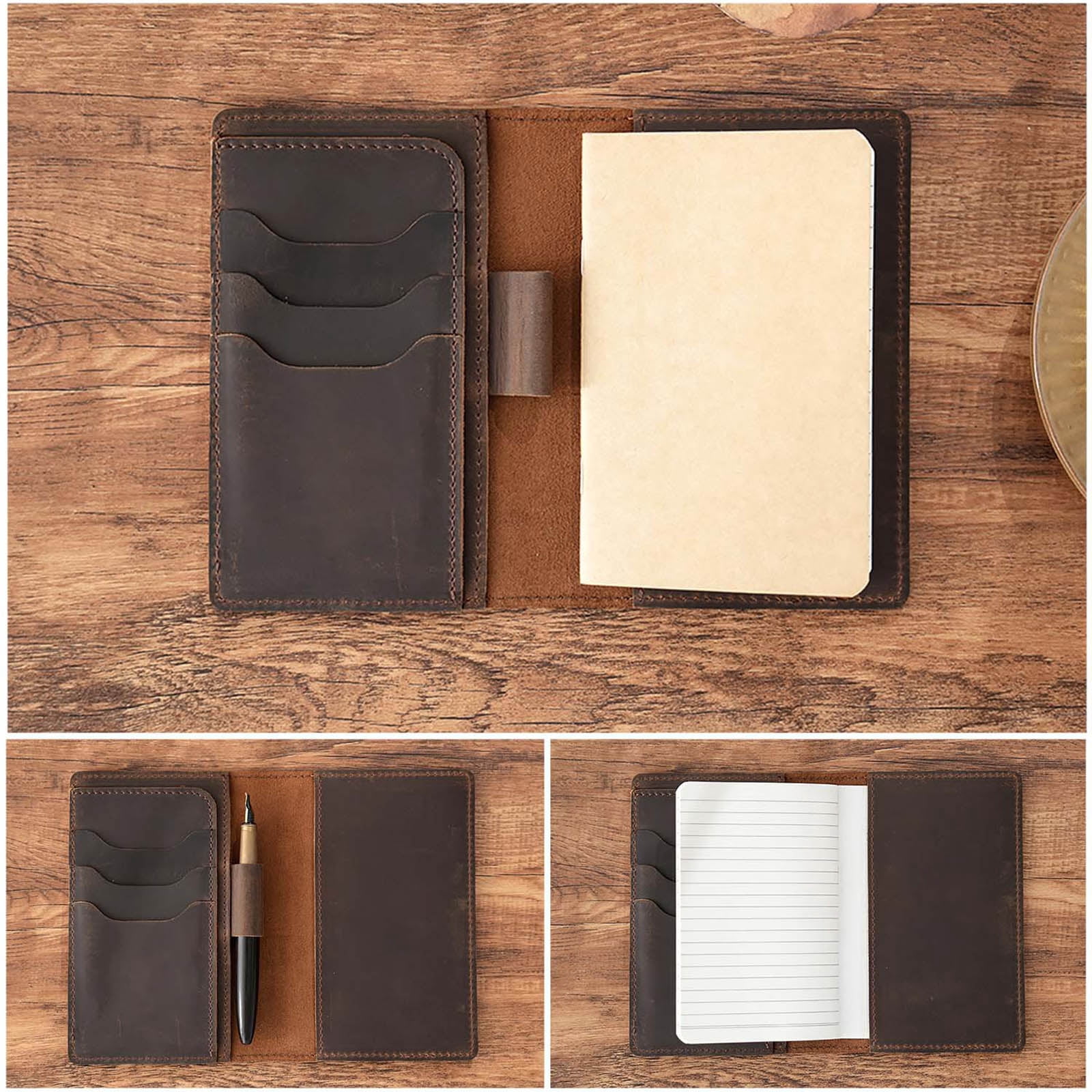 Meeting Notebook Leather Cover Notebook Travel Notebook Journal Notebook Stationery Notebooks for School Office