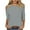 3-Gray, variant on Womens 3/4 Sleeve T Shirts V Neck Summer Gradient Criss Cross Shirts Loose Tops Pullover Blouse Three Quarter T Shirts Fashion Tees Dressy Vacation Plus Size Red S