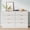 White, variant on YouTrend White 8 Drawer Dresser with for Bedroom,Modern Adult Fluted Wood Chest of Drawer with Golden Embedded Handles for Living Room,Hallway