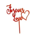 thumbnail image 6 of Ludlz Forever Love Cake Topper Love Sign Wood for Wedding Birthday Party Cake Dessert Topper Baking Decoration Valentines Day Party Supplies, 6 of 7