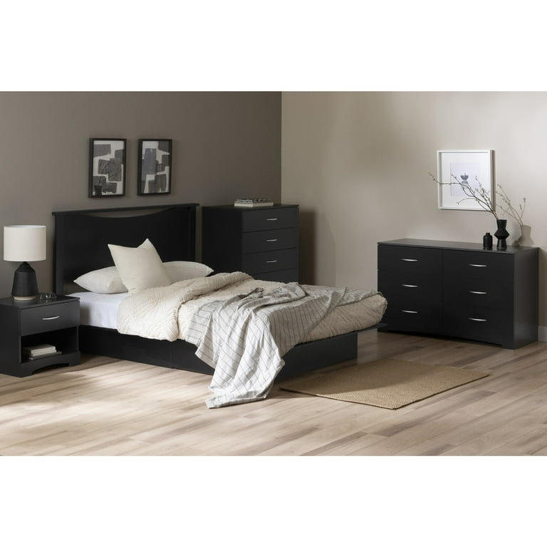 South Shore Step One, Contemporary Dresser, Black